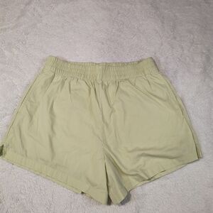 Abercrombie & Fitch Lime Green Pull-On High Rise Shorts M